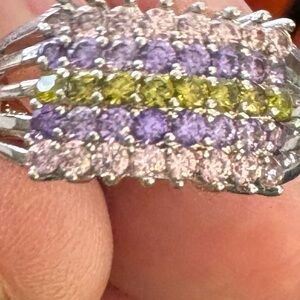 Elegant Kamila Multicolor Gemstone Ring